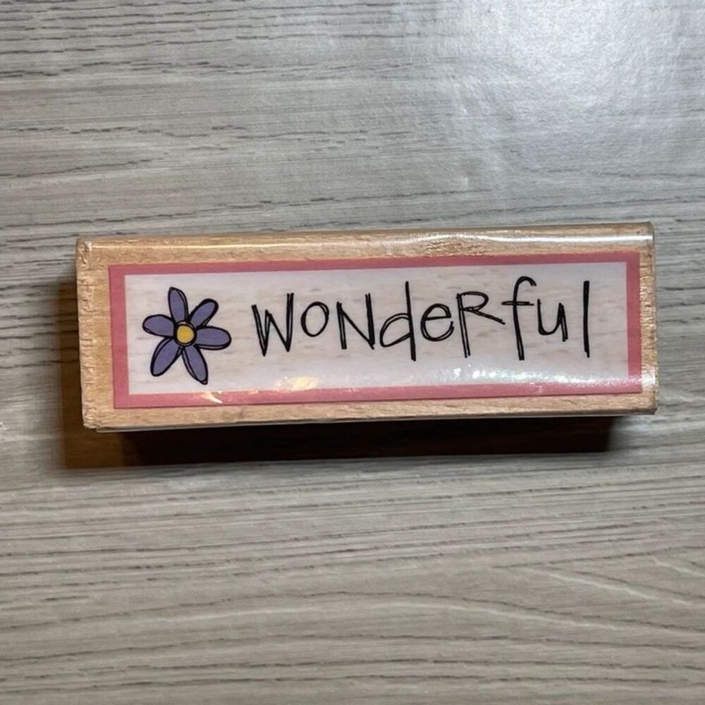 Kolette Hall Vintage Wonderful Rubber Stamp